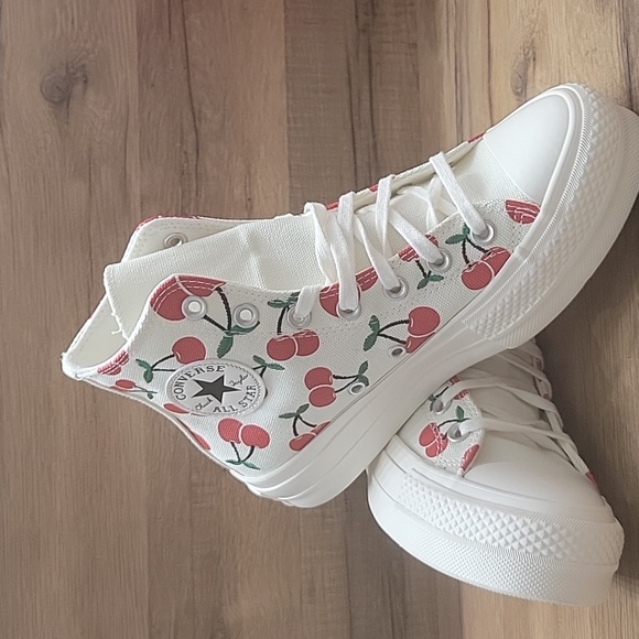 Cherry Print High-Top Sneakers brand new platform in the box no lid authentic. - Picture 6 of 11